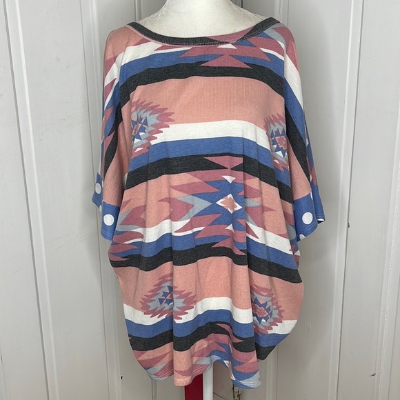 ODDY•Aztec Print Top - Picture 1 of 6